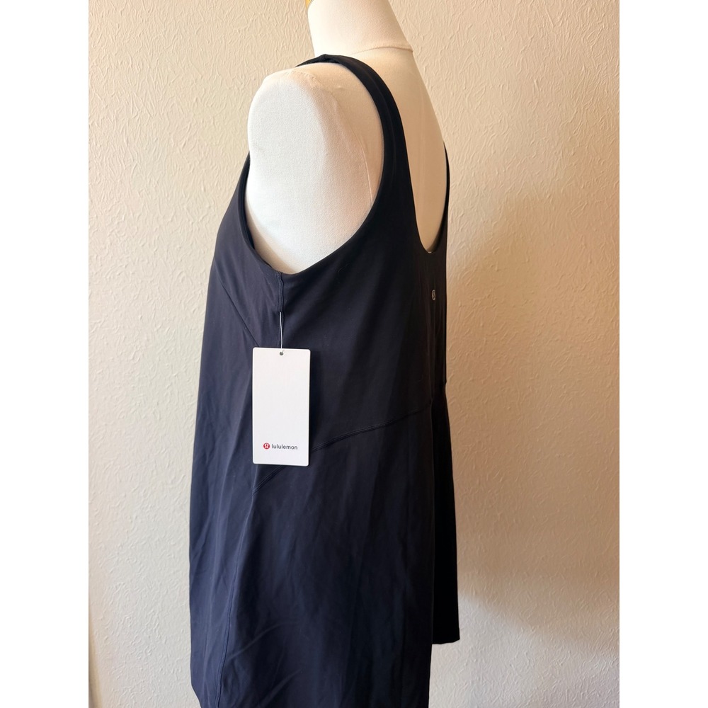 NWT Lululemon Womens Align Dress 16 Black Nulu Mini Athletic Tennis